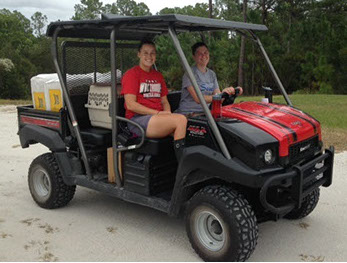 Primate Husbandry Interns taking a ride to see the Lemurs at the Lemur Reserve