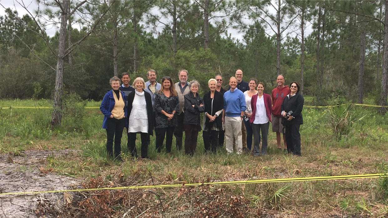 LCF Board and SAC visiting site for new lemur shelter