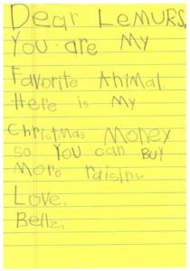 Donation Letter from Bellz