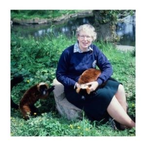 Alison Jolly with lemurs