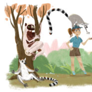 "Learning about lemurs" |
Digital art |
Artist: Maria Rosaria Dell'Olio |
Leave lemur care to the professionals, and learn why lemurs do not make good pets: www.bit.ly/notpets