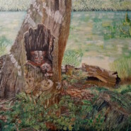 "Lemurien’s habitat" |
Acrylic |
Artist: A. ANDRIANJAFITRIMO