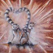 "Family love" |
Laterite and acrylic on canvas |
Artist: Dina Mitia Ny Aina RABEARIVELO