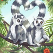 "Lemurs in Love" |
Digital art |
Artist: Kippy Sage