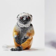 "Diademed Sifaka" |
Polymer clay |
Artist: Lauren Turner